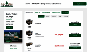 Cedarridgestorage.com thumbnail