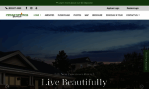 Cedarspringsapartments.com thumbnail