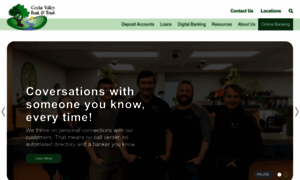 Cedarvalleybank.com thumbnail