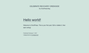 Celebraterecoverycreekside.org thumbnail