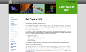 Cell-physics.uni-saarland.de thumbnail