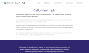 Cellohealthplc.com thumbnail