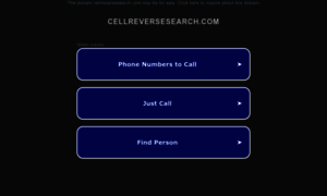 Cellreversesearch.com thumbnail