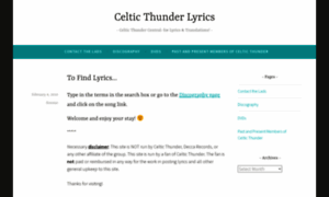 Celticthunderlyrics.wordpress.com thumbnail