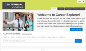 Centennialcollege.emsicareercoach.ca thumbnail