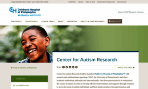 Centerforautismresearch.com thumbnail