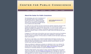 Centerforpublicconscience.org thumbnail