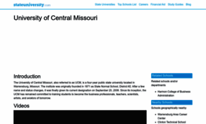 Centralmissouri.stateuniversity.com thumbnail