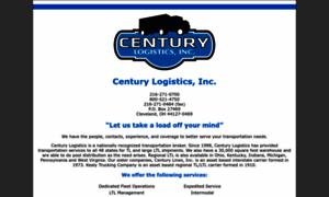 Centurylogistics.com thumbnail