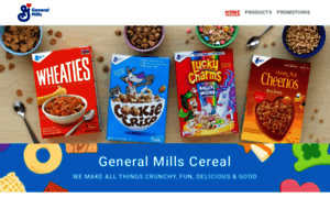 Cereals.generalmills.com thumbnail