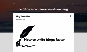 Certificate-course-renewable-energy.blogspot.com thumbnail