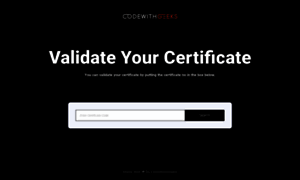 Certificate.codewithgeeks.com thumbnail