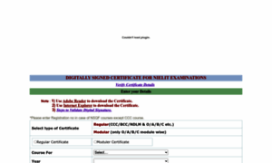 Certificate.nielit.gov.in thumbnail