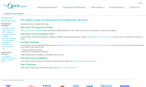 Certification.opengroup.org thumbnail