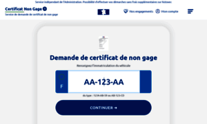 Certificatnongage.fr thumbnail