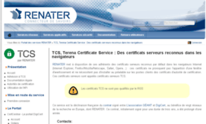 Certificats.renater.fr thumbnail