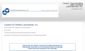 Certified-laboratories.hrmdirect.com thumbnail