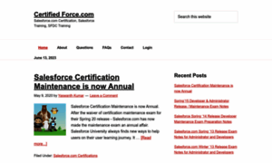 Certifiedforce.com thumbnail