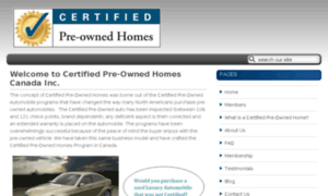 Certifiedpreownedhomes.ca thumbnail