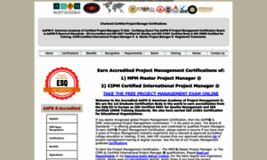 Certifiedprojectmanager.org thumbnail