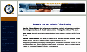 Certifiedtrainingsolutions.com thumbnail