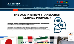 Certifiedtranslationservices.co.uk thumbnail