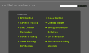 Certifiedzerocarbon.com thumbnail