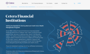 Ceterafinancialinstitutions.com thumbnail
