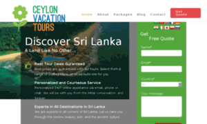 Ceylonvacationtours.com thumbnail