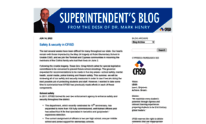Cfisd-superintendent.blogspot.com thumbnail