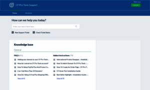 Cfprotools.freshdesk.com thumbnail