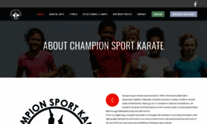 Championsportkarate.com thumbnail