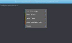 Championstennisleague.in thumbnail