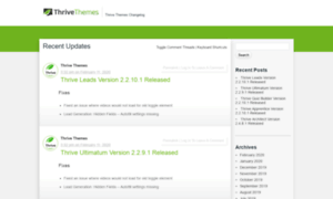 Changelog.thrivethemes.com thumbnail