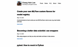 Changhsinlee.com thumbnail