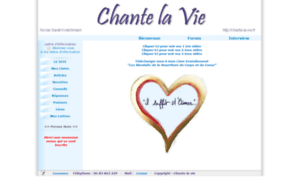 Chante-la-vie.fr thumbnail