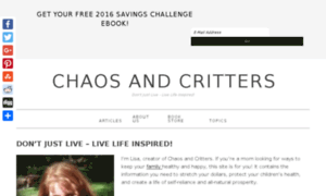 Chaosandcritters.com thumbnail