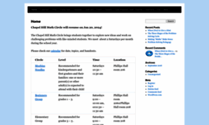 Chapelhillmathcircle.org thumbnail