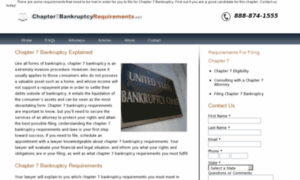 Chapter7bankruptcyrequirements.com thumbnail