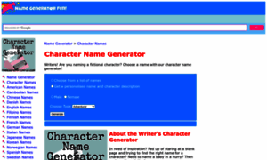 Character.namegeneratorfun.com thumbnail