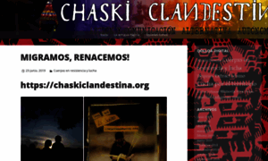 Chaskiclandestino.wordpress.com thumbnail