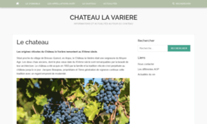 Chateaulavariere.com thumbnail