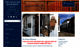 Chaucer-bookshop.co.uk thumbnail