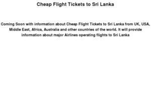 Cheap-flight-tickets-to-srilanka.info thumbnail