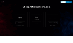 Cheaparticlewriters.com thumbnail