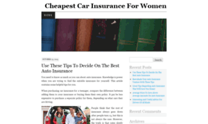 Cheapcarinsuranceforwomen.bcz.com thumbnail