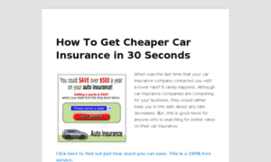 Cheapercarinsurancenow.com thumbnail