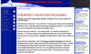 Cheapest-vacation-packages.com thumbnail