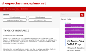 Cheapestinsuranceplans.net thumbnail