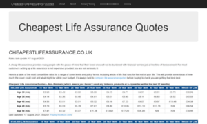 Cheapestlifeassurance.co.uk thumbnail